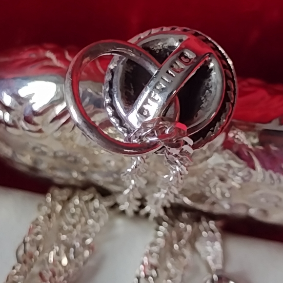 Stupendous Sterling Large Lady's Perfume Heart Fla - Picture 2 of 15